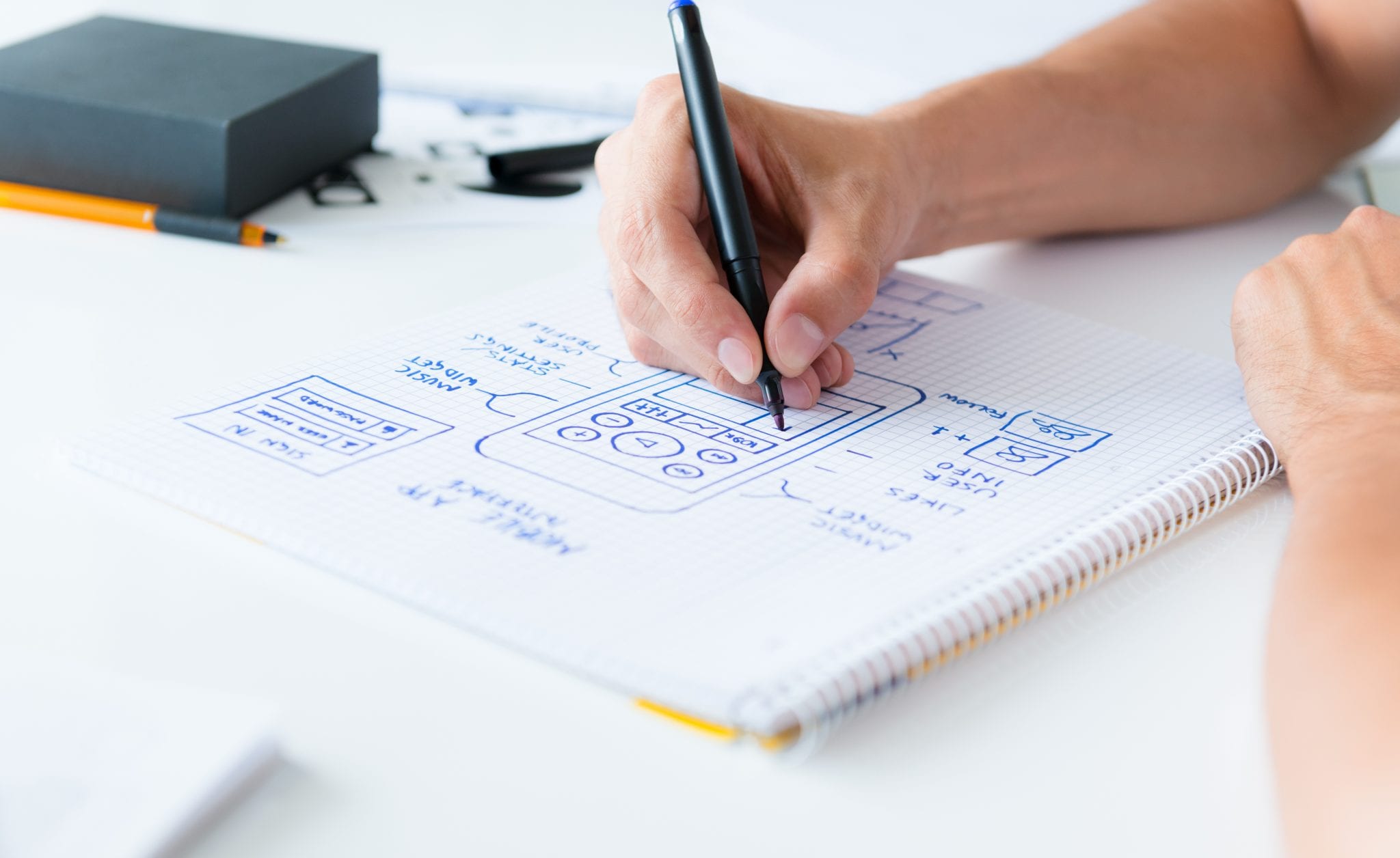 Mobile application development Website planning by Flo