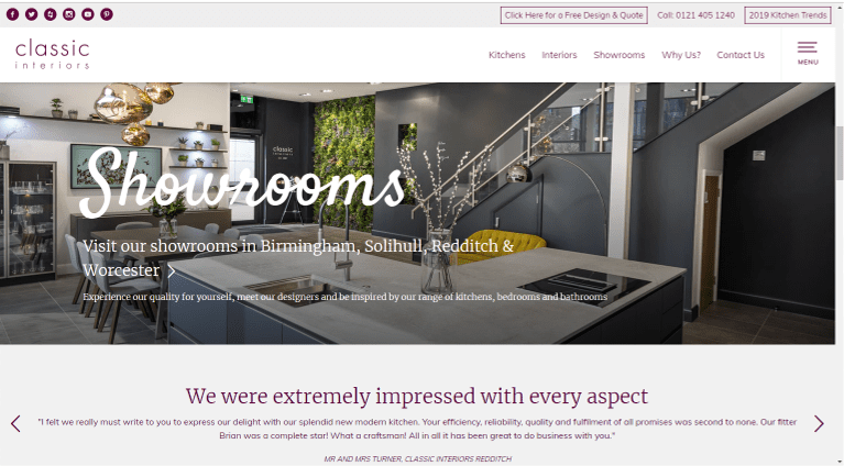 Classic interiors Website