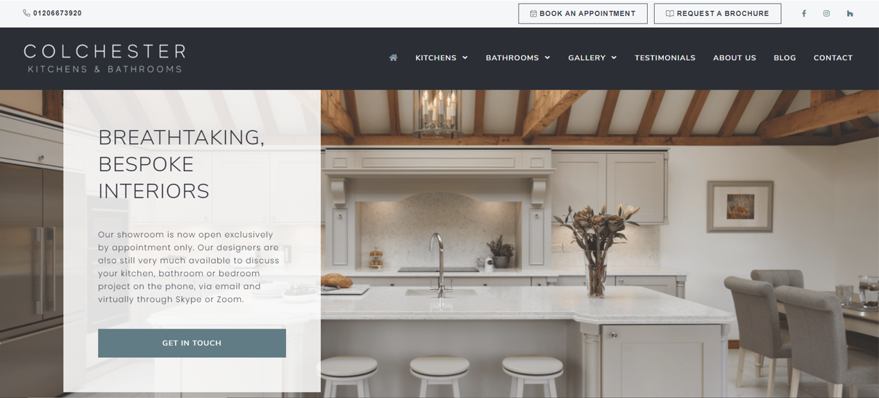Colchester Kitchens Website