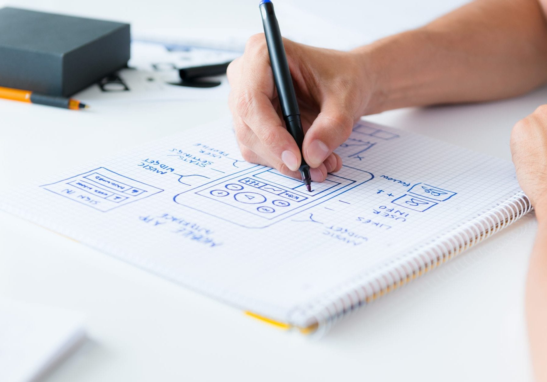 Mobile application development Website planning by Flo